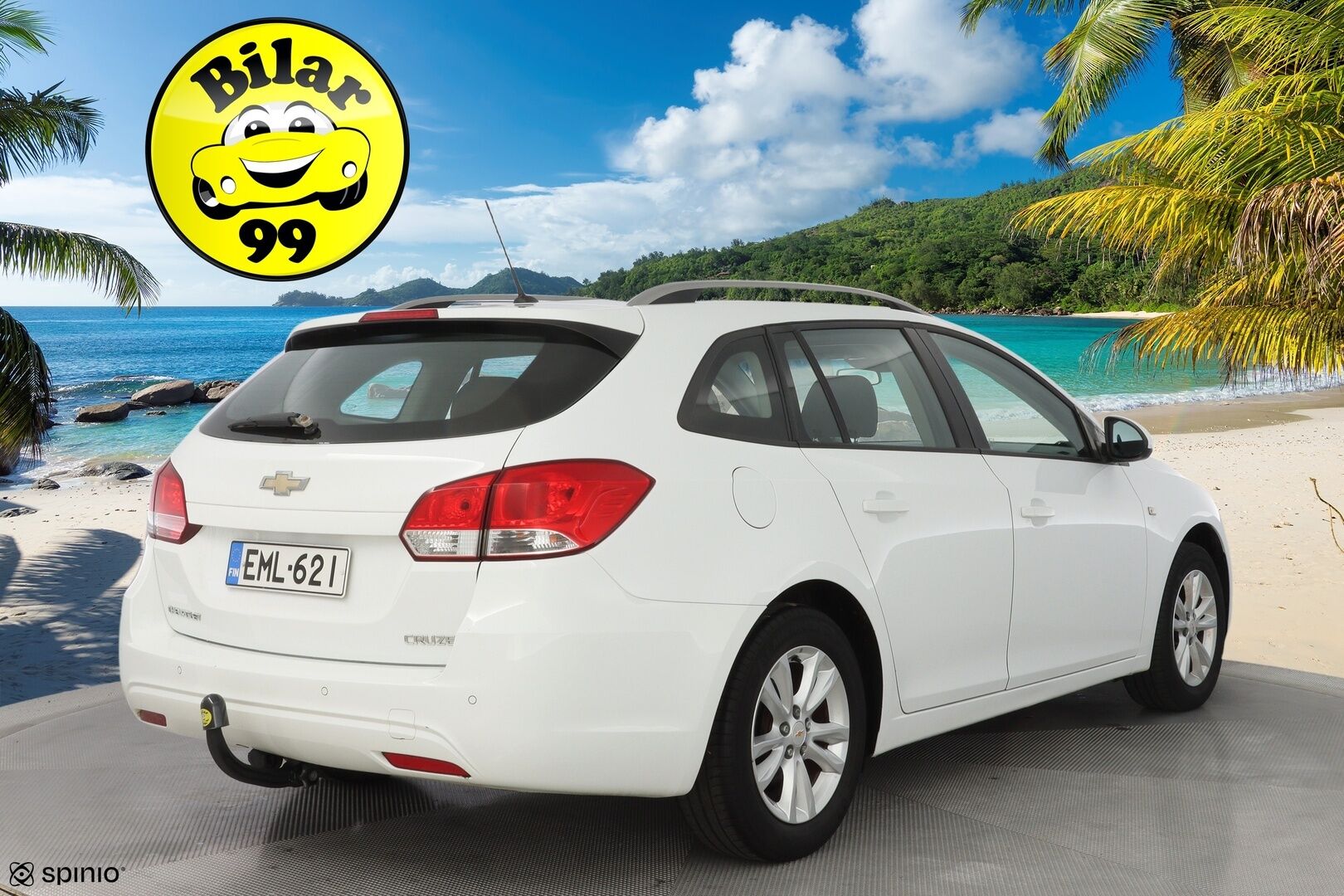 Chevrolet Cruze 2013 SW LT 1,6 91kW MT5 * Vetokoukku / Ilmastointi / Bluetooth / Lohko / Vakkari * - Suomi-auto / Kahdet renkaat alumiinivantein / Myydään juuri katsastettuna