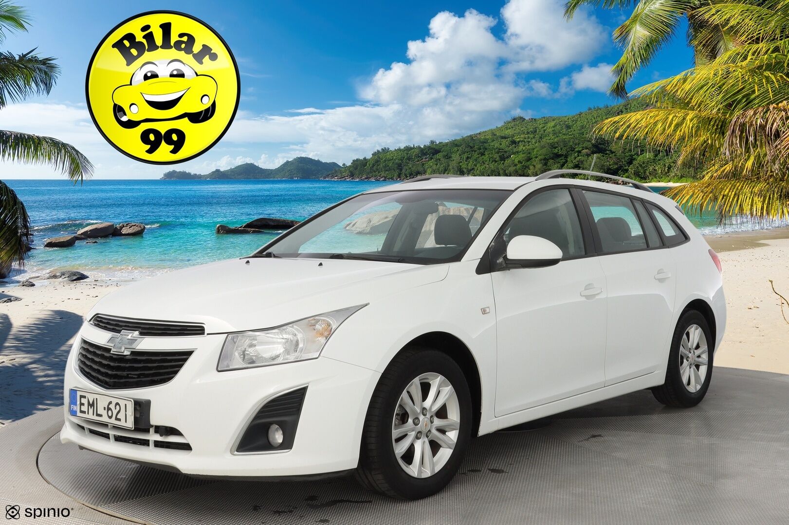 Chevrolet Cruze 2013 SW LT 1,6 91kW MT5 * Vetokoukku / Ilmastointi / Bluetooth / Lohko / Vakkari * - Suomi-auto / Kahdet renkaat alumiinivantein / Myydään juuri katsastettuna