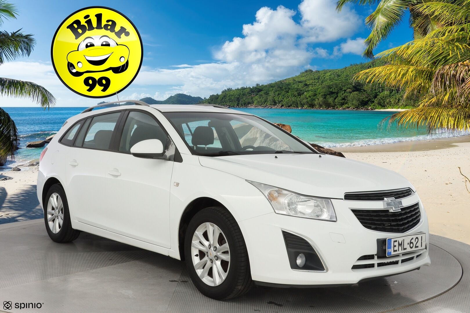 Chevrolet Cruze 2013 SW LT 1,6 91kW MT5 * Vetokoukku / Ilmastointi / Bluetooth / Lohko / Vakkari * - Suomi-auto / Kahdet renkaat alumiinivantein / Myydään juuri katsastettuna