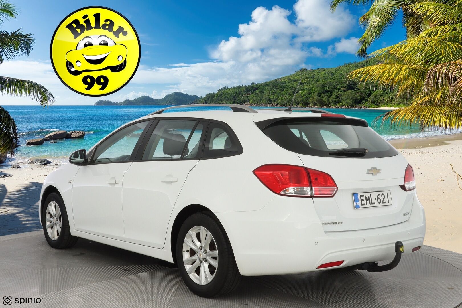 Chevrolet Cruze 2013 SW LT 1,6 91kW MT5 * Vetokoukku / Ilmastointi / Bluetooth / Lohko / Vakkari * - Suomi-auto / Kahdet renkaat alumiinivantein / Myydään juuri katsastettuna