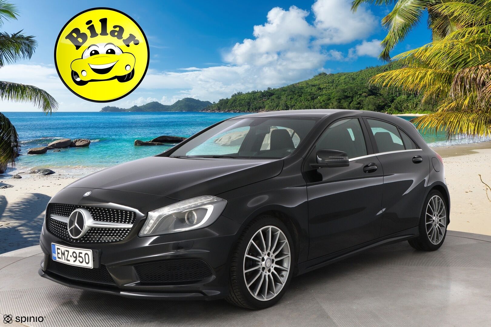 Mercedes-Benz A 2014 200 BE A Premium Business AMG - 2OM Suomiauto | Webasto | Vetokoukku | Peruutuskamera | Nahka-Alcantara | Bi-Xenon | Näyttävä!