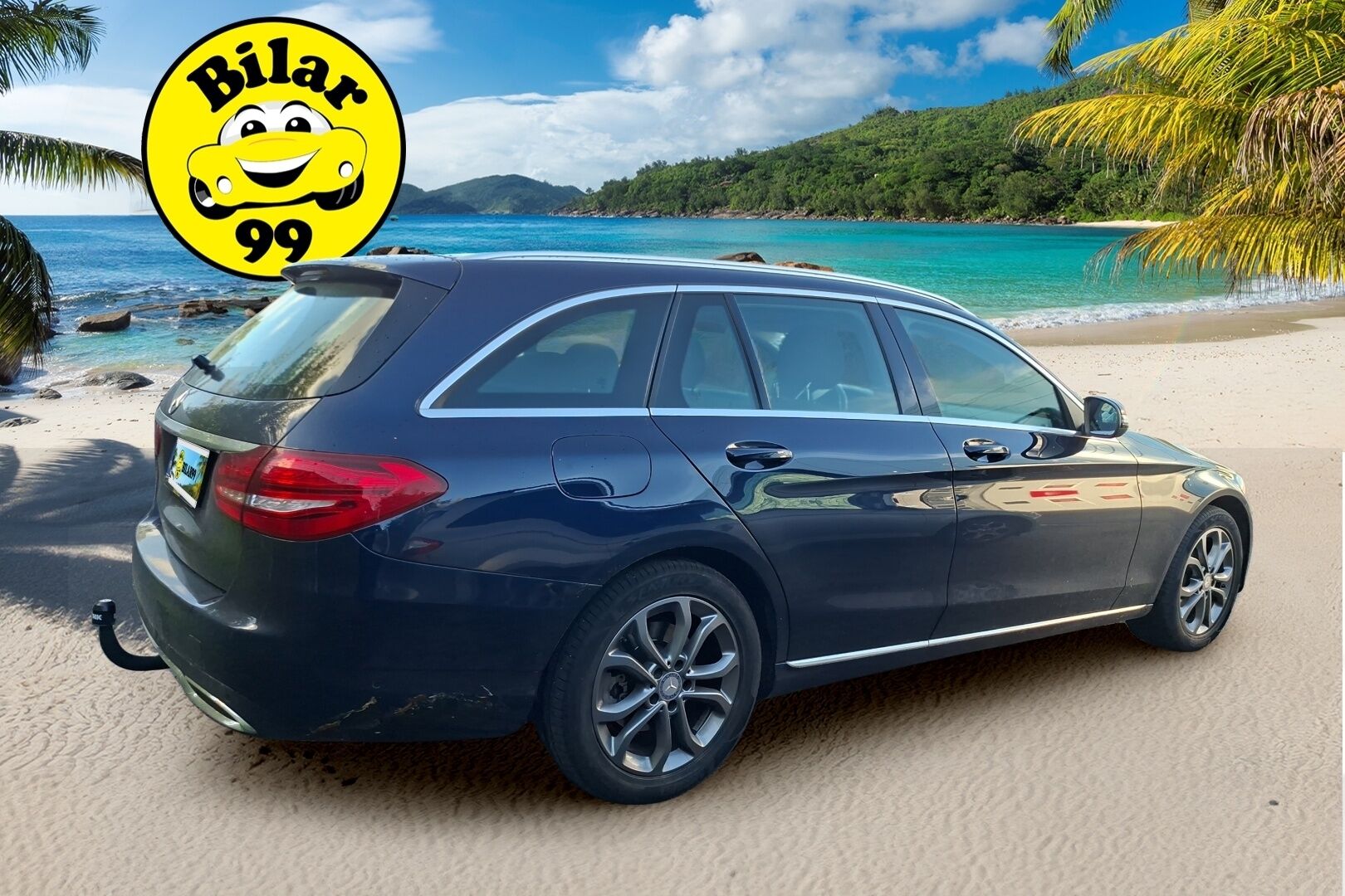 MERCEDES-BENZ C 2017 220 d 4Matic T A Premium Business * Burmester / Vetokoukku / Sähkökontti / Navi / Vakkari * - Juuri huollettu! / Kahdet renkaat aluvanteilla