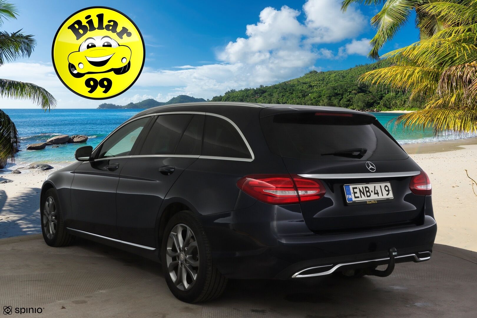 MERCEDES-BENZ C 2017 220 d 4Matic T A Premium Business * Burmester / Vetokoukku / Sähkökontti / Navi / Vakkari * - Juuri huollettu! / Kahdet renkaat aluvanteilla