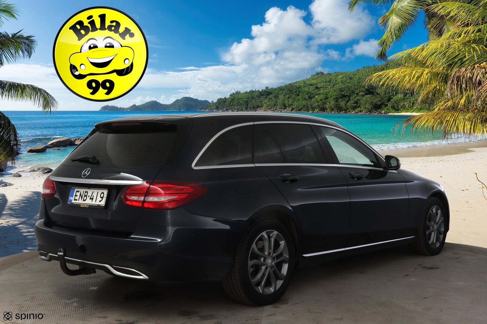 MERCEDES-BENZ C 2017 220 d 4Matic T A Premium Business * Burmester / Vetokoukku / Sähkökontti / Navi / Vakkari * - Juuri huollettu! / Kahdet renkaat aluvanteilla
