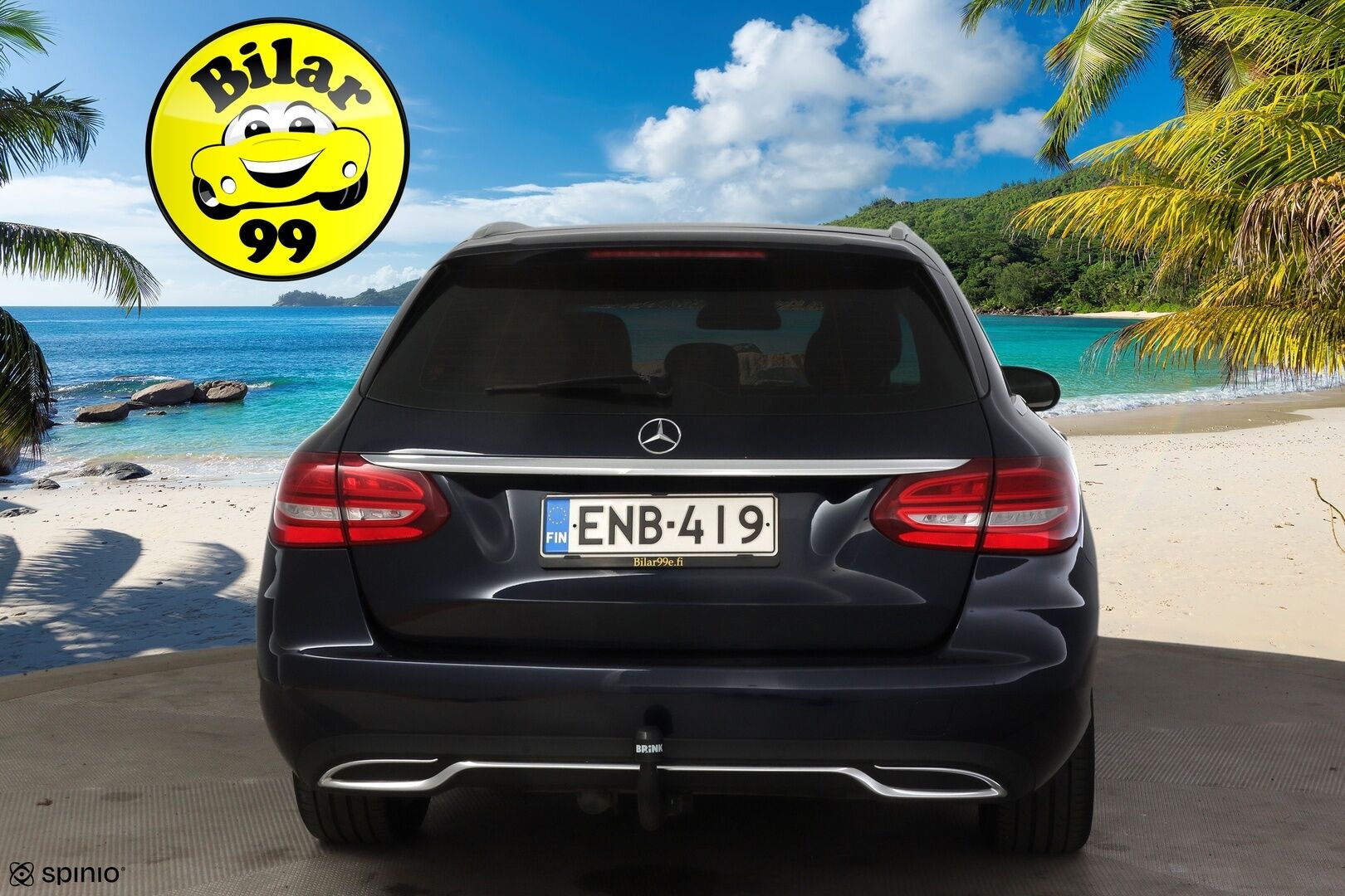 MERCEDES-BENZ C 2017 220 d 4Matic T A Premium Business * Burmester / Vetokoukku / Sähkökontti / Navi / Vakkari * - Juuri huollettu! / Kahdet renkaat aluvanteilla