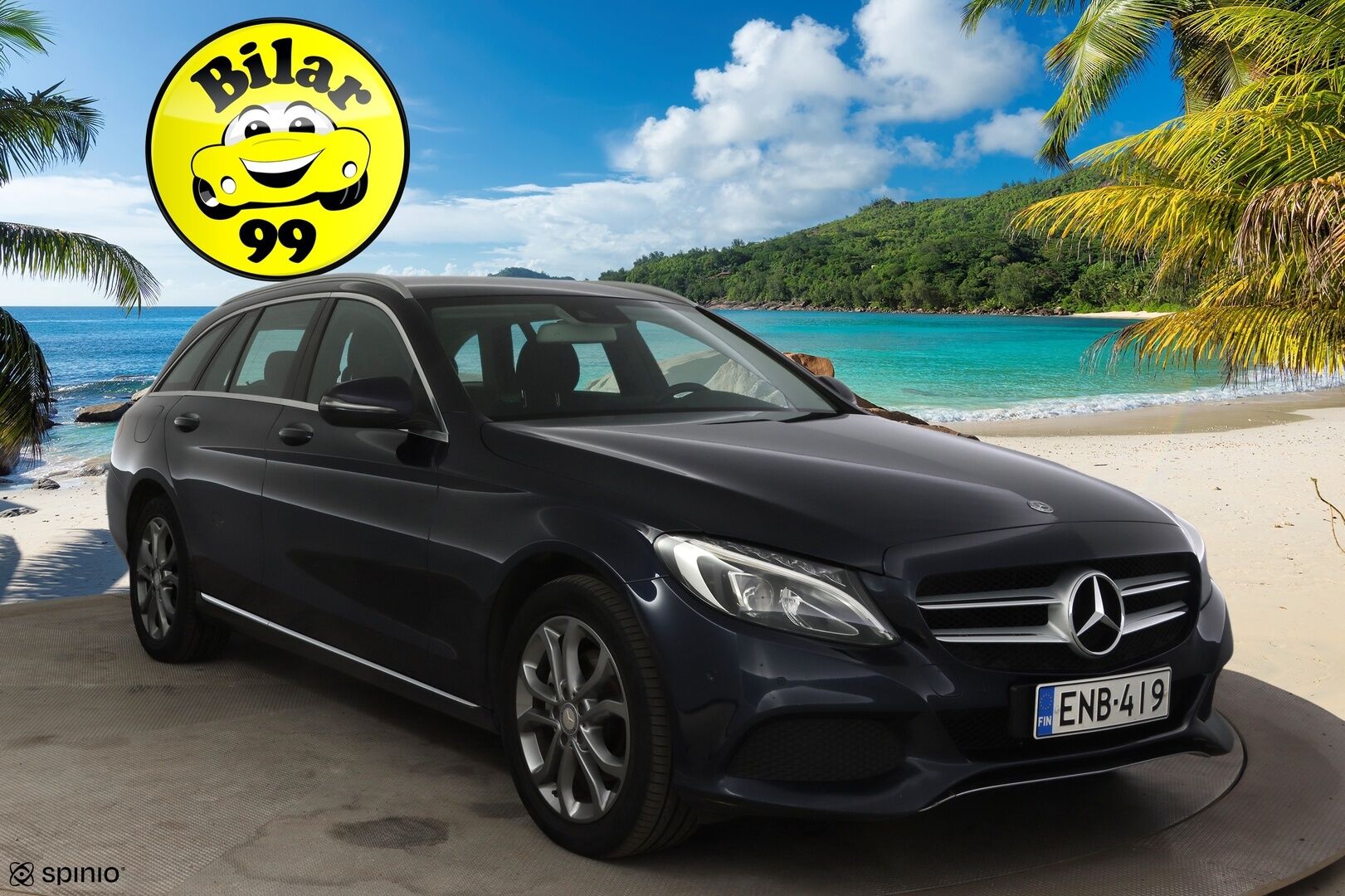 MERCEDES-BENZ C 2017 220 d 4Matic T A Premium Business * Burmester / Vetokoukku / Sähkökontti / Navi / Vakkari * - Juuri huollettu! / Kahdet renkaat aluvanteilla