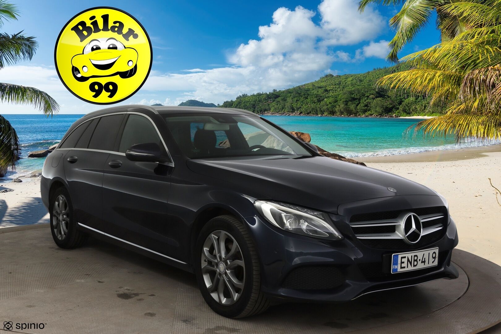 MERCEDES-BENZ C 2017 220 d 4Matic T A Premium Business * Burmester / Vetokoukku / Sähkökontti / Navi / Vakkari * - Juuri huollettu! / Kahdet renkaat aluvanteilla