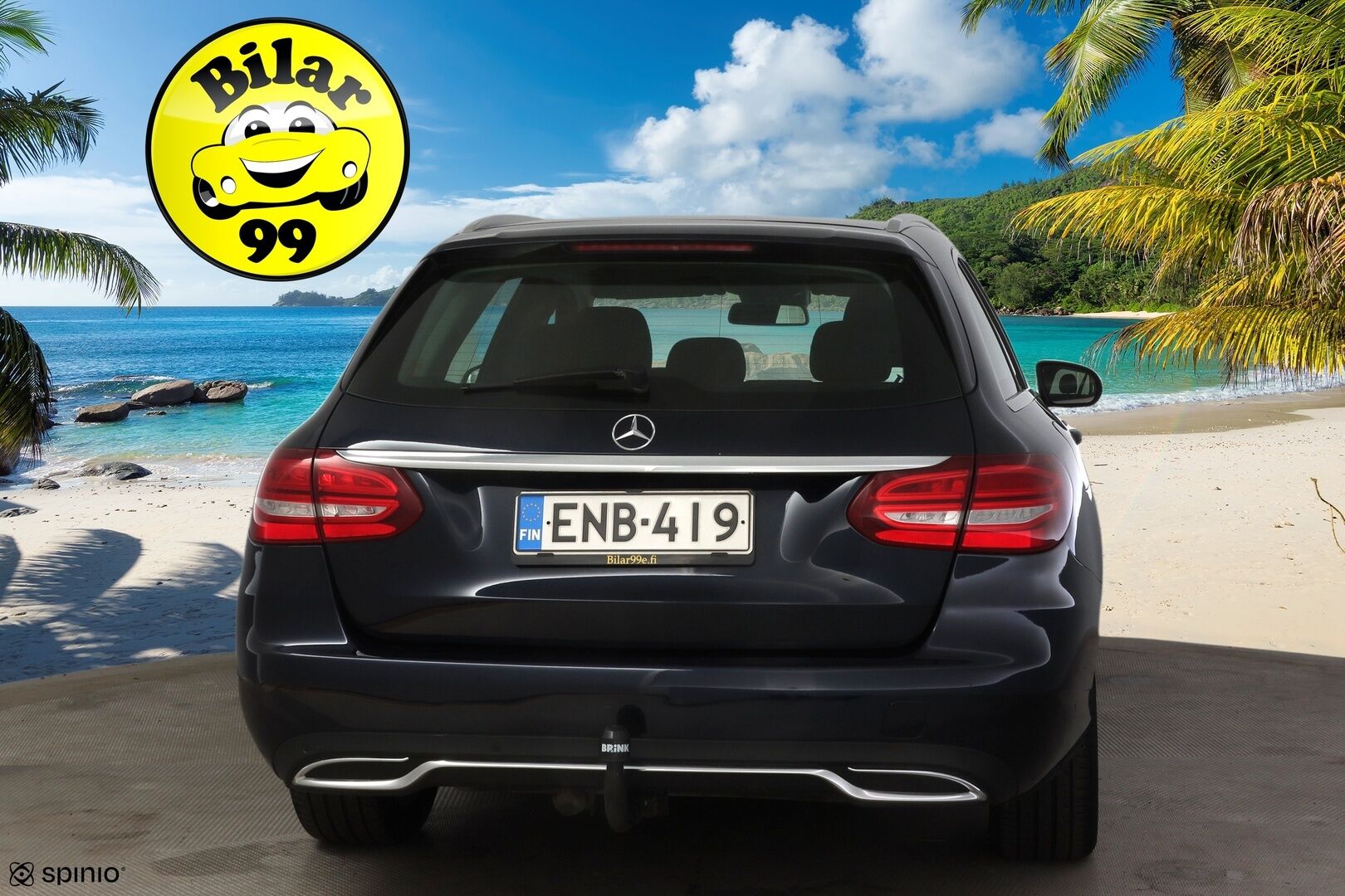 MERCEDES-BENZ C 2017 220 d 4Matic T A Premium Business * Burmester / Vetokoukku / Sähkökontti / Navi / Vakkari * - Juuri huollettu! / Kahdet renkaat aluvanteilla