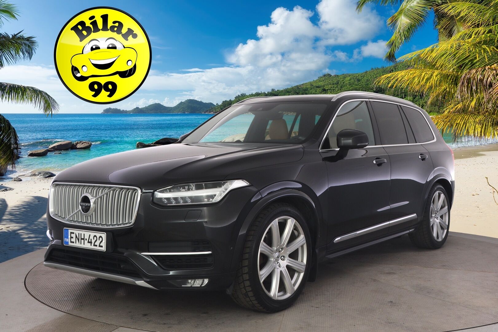 Volvo XC90 2016 D5 AWD First Edition aut *HUD / 360 / KOUKKU / ILMASTOIDUT JA HIEROVAT / PANORAMA / 7P / BOWER & WILKINS* - *Suomi-auto / Häikäisevät Varusteet / Hyvin Huollettu!*