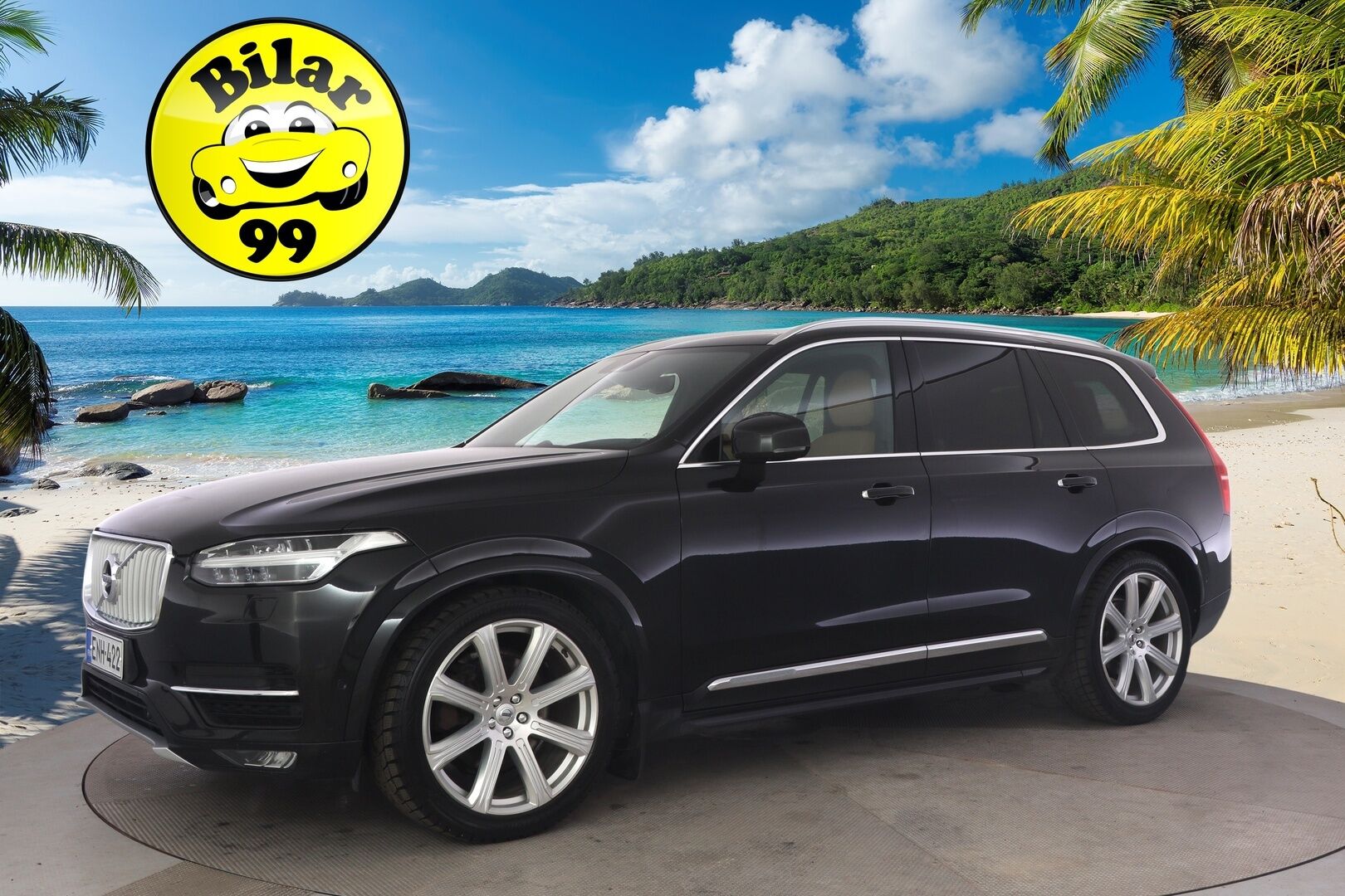 Volvo XC90 2016 D5 AWD First Edition aut *HUD / 360 / KOUKKU / ILMASTOIDUT JA HIEROVAT / PANORAMA / 7P / BOWER & WILKINS* - *Suomi-auto / Häikäisevät Varusteet / Hyvin Huollettu!*