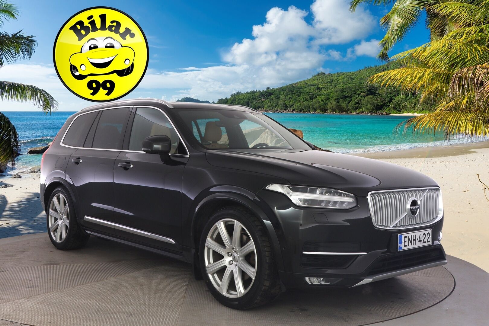 Volvo XC90 2016 D5 AWD First Edition aut *HUD / 360 / KOUKKU / ILMASTOIDUT JA HIEROVAT / PANORAMA / 7P / BOWER & WILKINS* - *Suomi-auto / Häikäisevät Varusteet / Hyvin Huollettu!*