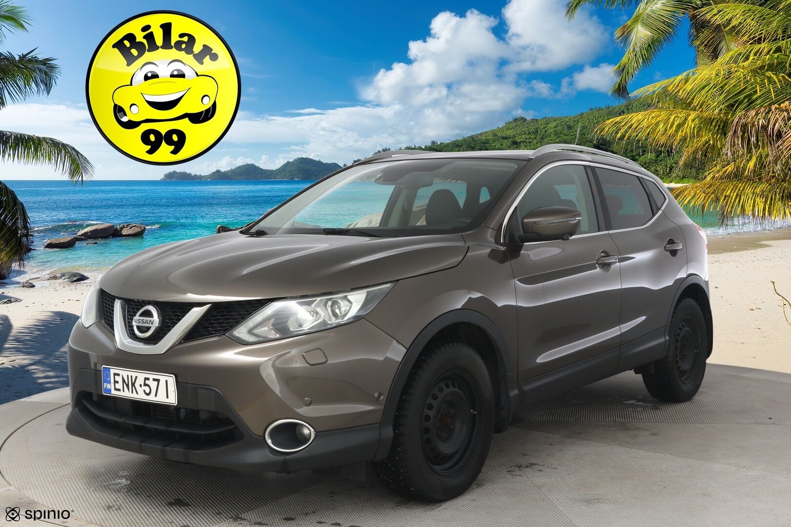 Nissan Qashqai 2015 DIG-T 115 Business 360 2WD Xtronic Leather ** YritysOutlet - Myydään vain yrityksille - * Nahat / 360 kamera / panoraama / Koukku / Katsastettu 9/2025 *