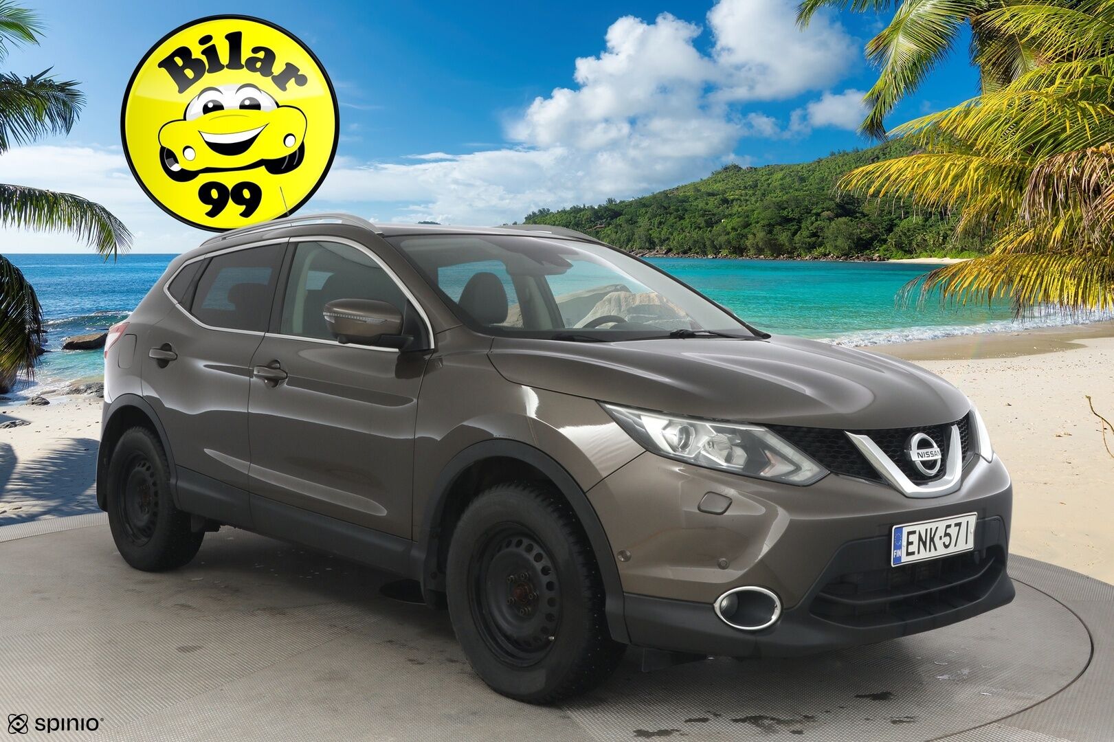 Nissan Qashqai 2015 DIG-T 115 Business 360 2WD Xtronic Leather ** YritysOutlet - Myydään vain yrityksille - * Nahat / 360 kamera / panoraama / Koukku / Katsastettu 9/2025 *