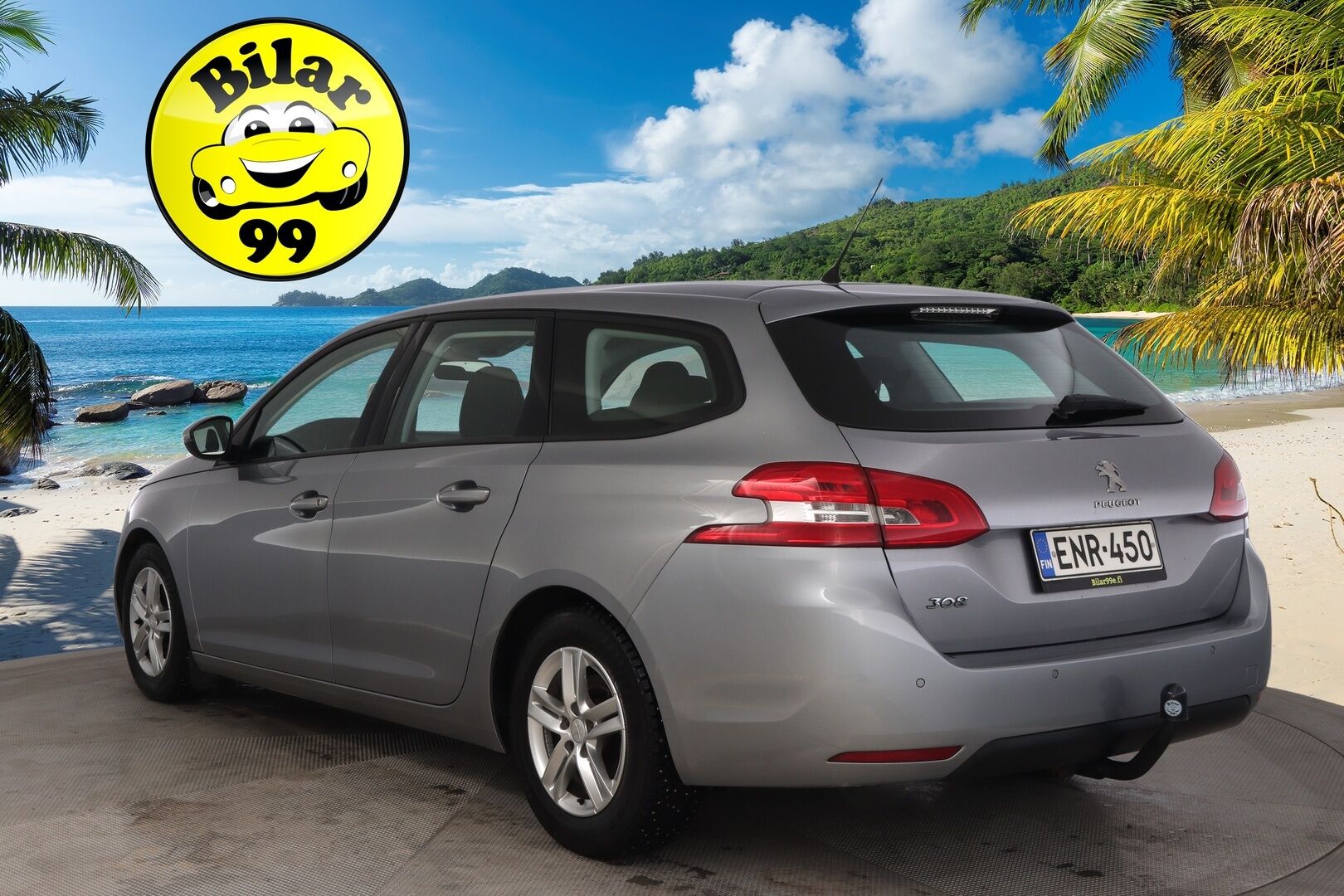 Peugeot 308 2015 SW Active PureTech 130 * Suomi-auto / Vetokoukku / P.tutka / Lohkolämmitin * - Jakopää tehty kesällä 2025 / Erittäin hyväkuntoiset Nokian Hakkapeliitta 10 Nastat!