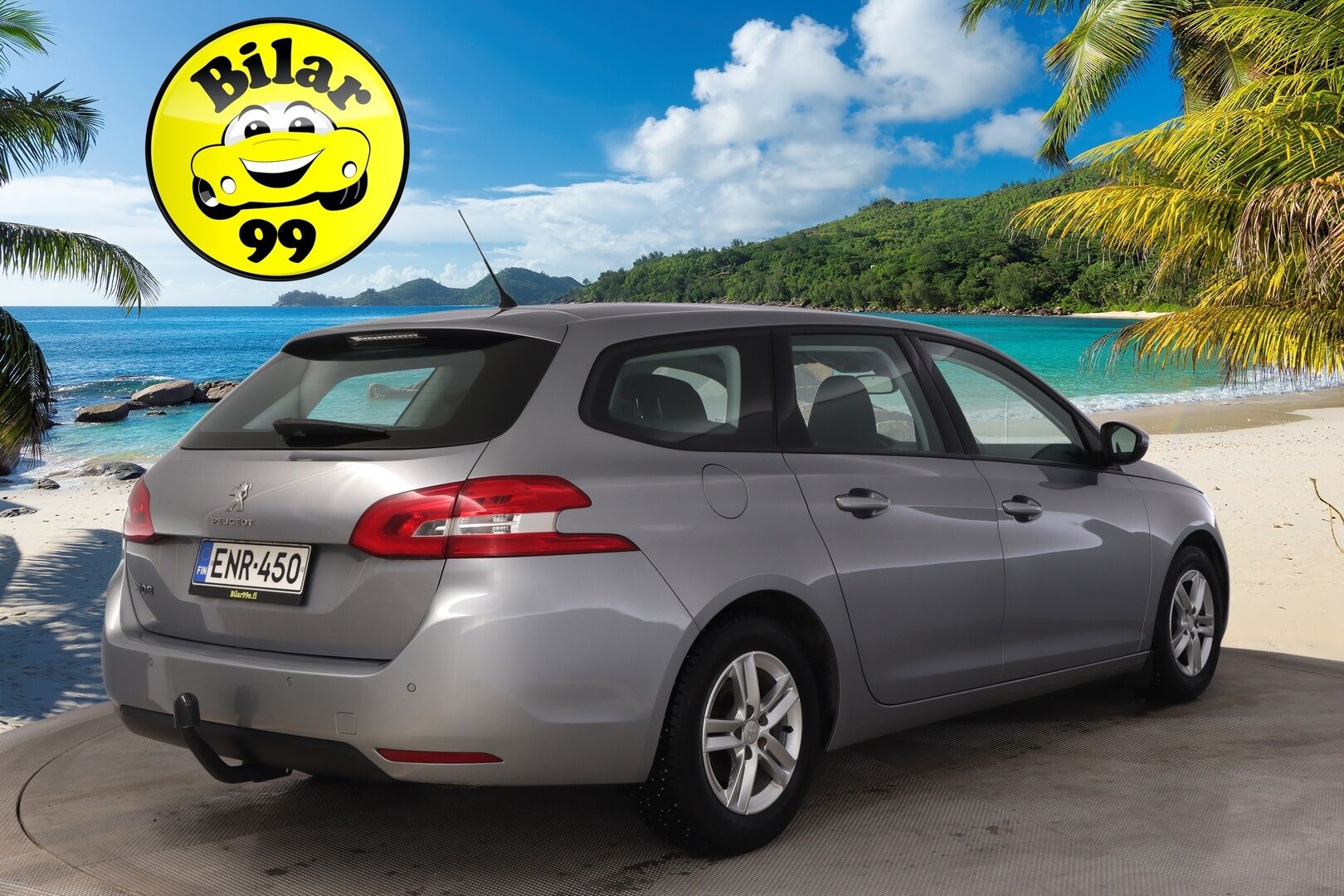 Peugeot 308 2015 SW Active PureTech 130 * Suomi-auto / Vetokoukku / P.tutka / Lohkolämmitin * - Jakopää tehty kesällä 2025 / Erittäin hyväkuntoiset Nokian Hakkapeliitta 10 Nastat!