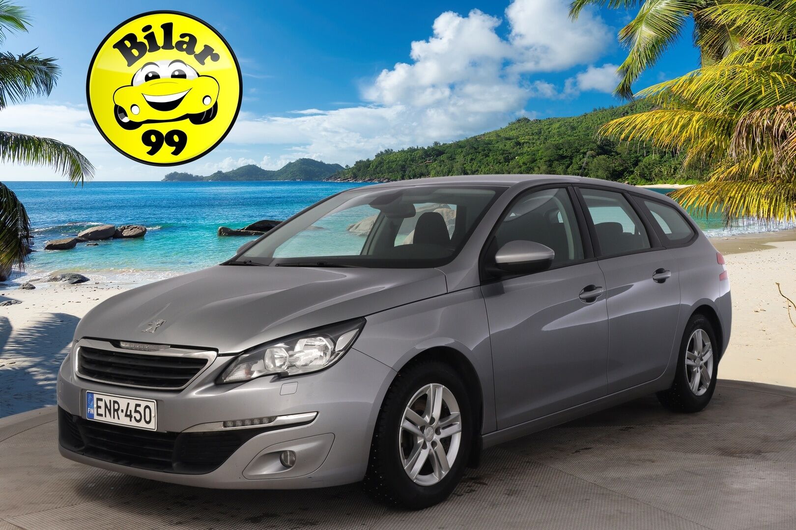 Peugeot 308 2015 SW Active PureTech 130 * Suomi-auto / Vetokoukku / P.tutka / Lohkolämmitin * - Jakopää tehty kesällä 2025 / Erittäin hyväkuntoiset Nokian Hakkapeliitta 10 Nastat!