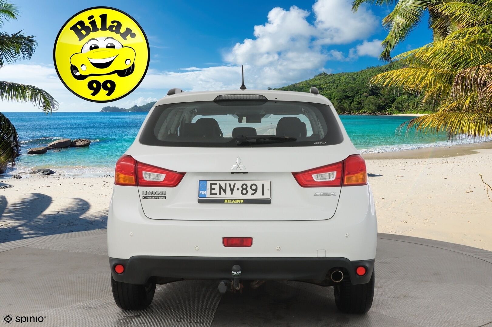 Mitsubishi ASX 2016 1,6 Di-D AS&G Invite 4WD 6MT *Suomi-auto / Tutkat takana / Vetokoukku / Webasto kellolla* - *Kattavasti huollettu / Siisti kuntoinen / 2x renkaat alumiinivantein*