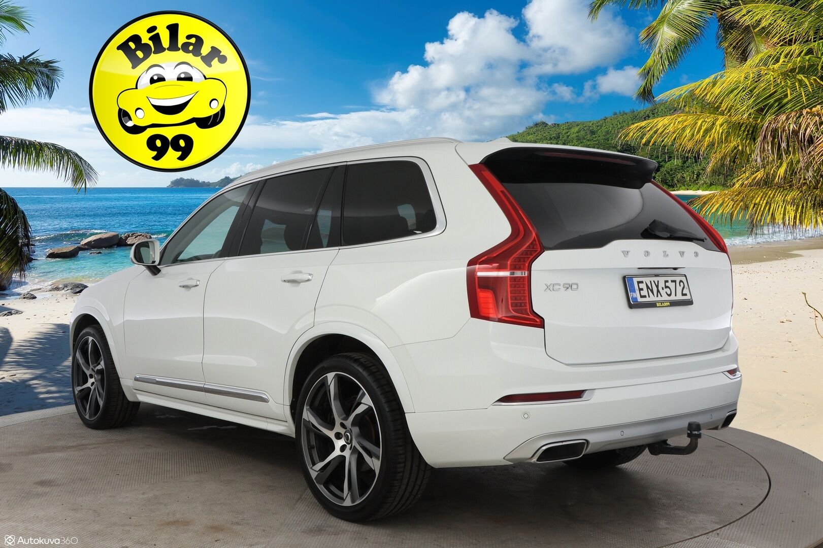 Volvo XC90 2016 D5 AWD Inscription aut - 3,99 % KORKOTARJOUS TÄHÄN AUTOON - Suomiauto / Webasto / Adapt.Vakkari / 7P / Peruutuskamera / Vetokoukku / Vaaleat Muistinahat / Full LED / Huippuvarusteet!