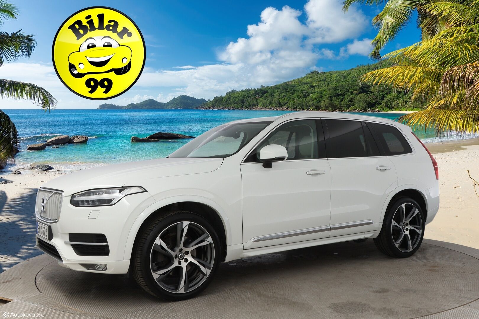 Volvo XC90 2016 D5 AWD Inscription aut - 3,99 % KORKOTARJOUS TÄHÄN AUTOON - Suomiauto / Webasto / Adapt.Vakkari / 7P / Peruutuskamera / Vetokoukku / Vaaleat Muistinahat / Full LED / Huippuvarusteet!