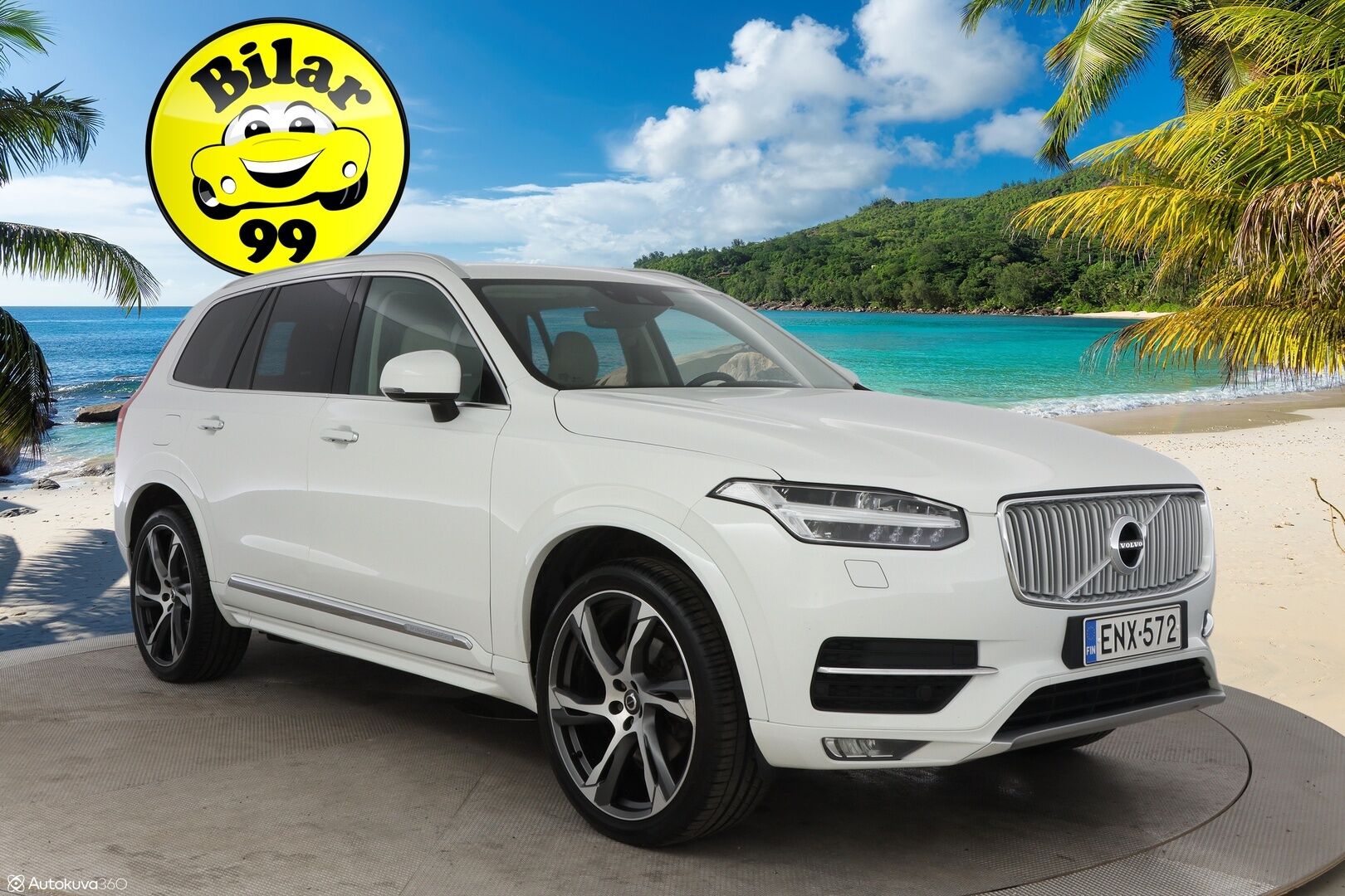 Volvo XC90 2016 D5 AWD Inscription aut - 3,99 % KORKOTARJOUS TÄHÄN AUTOON - Suomiauto / Webasto / Adapt.Vakkari / 7P / Peruutuskamera / Vetokoukku / Vaaleat Muistinahat / Full LED / Huippuvarusteet!
