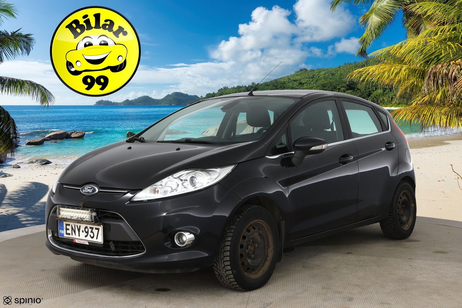 Ford Fiesta 2011 1,6 TDCi 95 hv DPF Titanium M5 5-ov / Lämm. Tuulilasi / Lohko / Tutkat / - YritysOutlet - Myydään vain yrityksille - Huoltokirja + Juuri huollettu! / Suomi-auto / 2x Vanteet