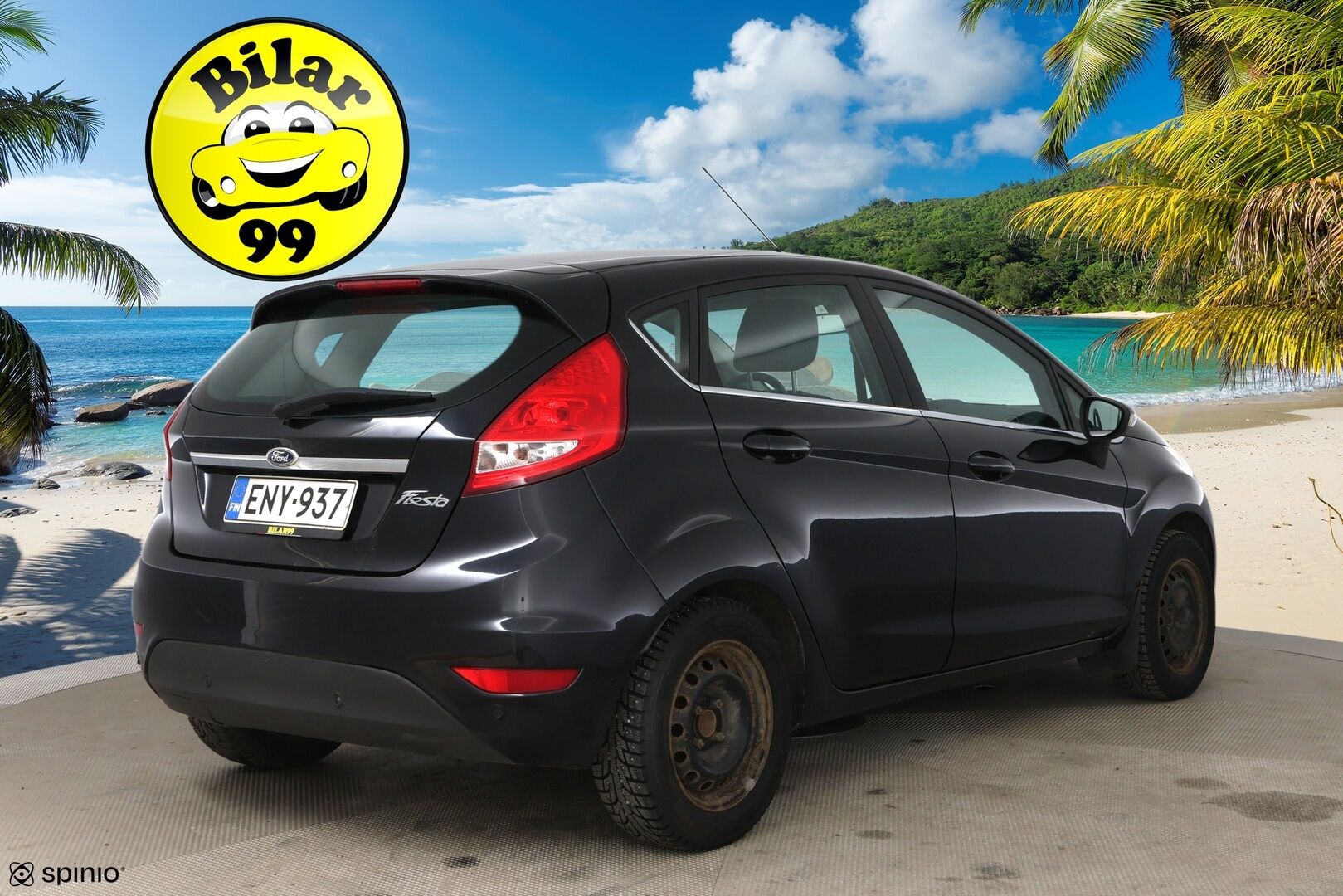 Ford Fiesta 2011 1,6 TDCi 95 hv DPF Titanium M5 5-ov / Lämm. Tuulilasi / Lohko / Tutkat / - YritysOutlet - Myydään vain yrityksille - Huoltokirja + Juuri huollettu! / Suomi-auto / 2x Vanteet