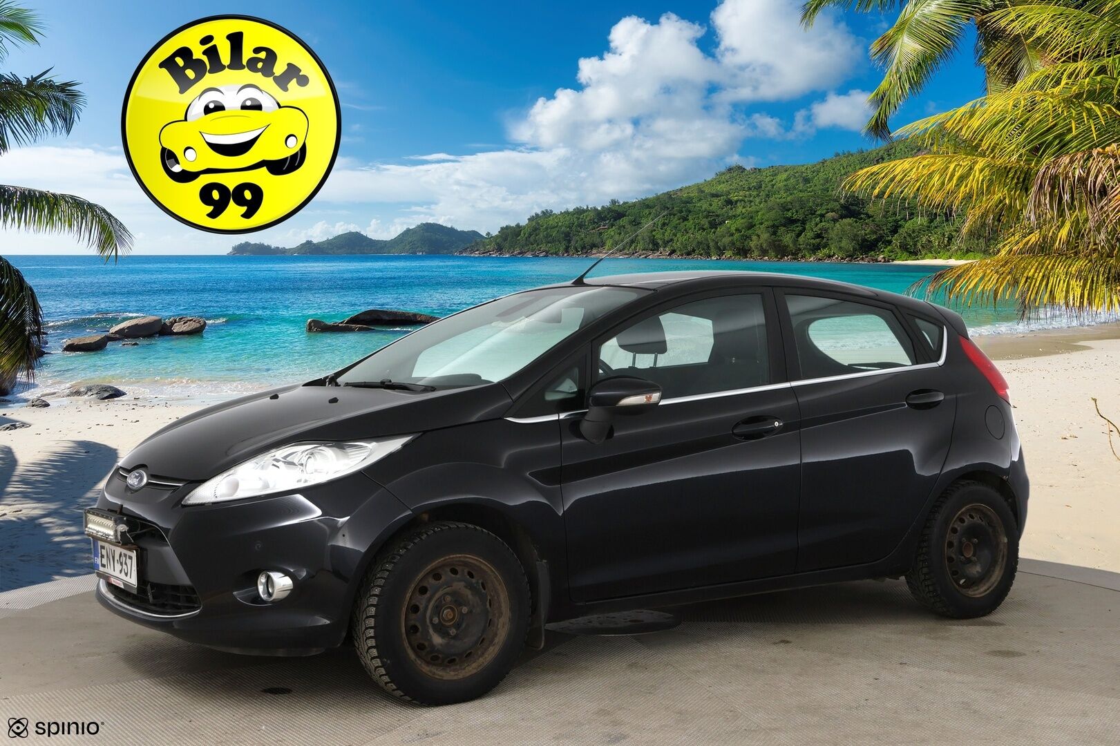 Ford Fiesta 2011 1,6 TDCi 95 hv DPF Titanium M5 5-ov / Lämm. Tuulilasi / Lohko / Tutkat / - YritysOutlet - Myydään vain yrityksille - Huoltokirja + Juuri huollettu! / Suomi-auto / 2x Vanteet