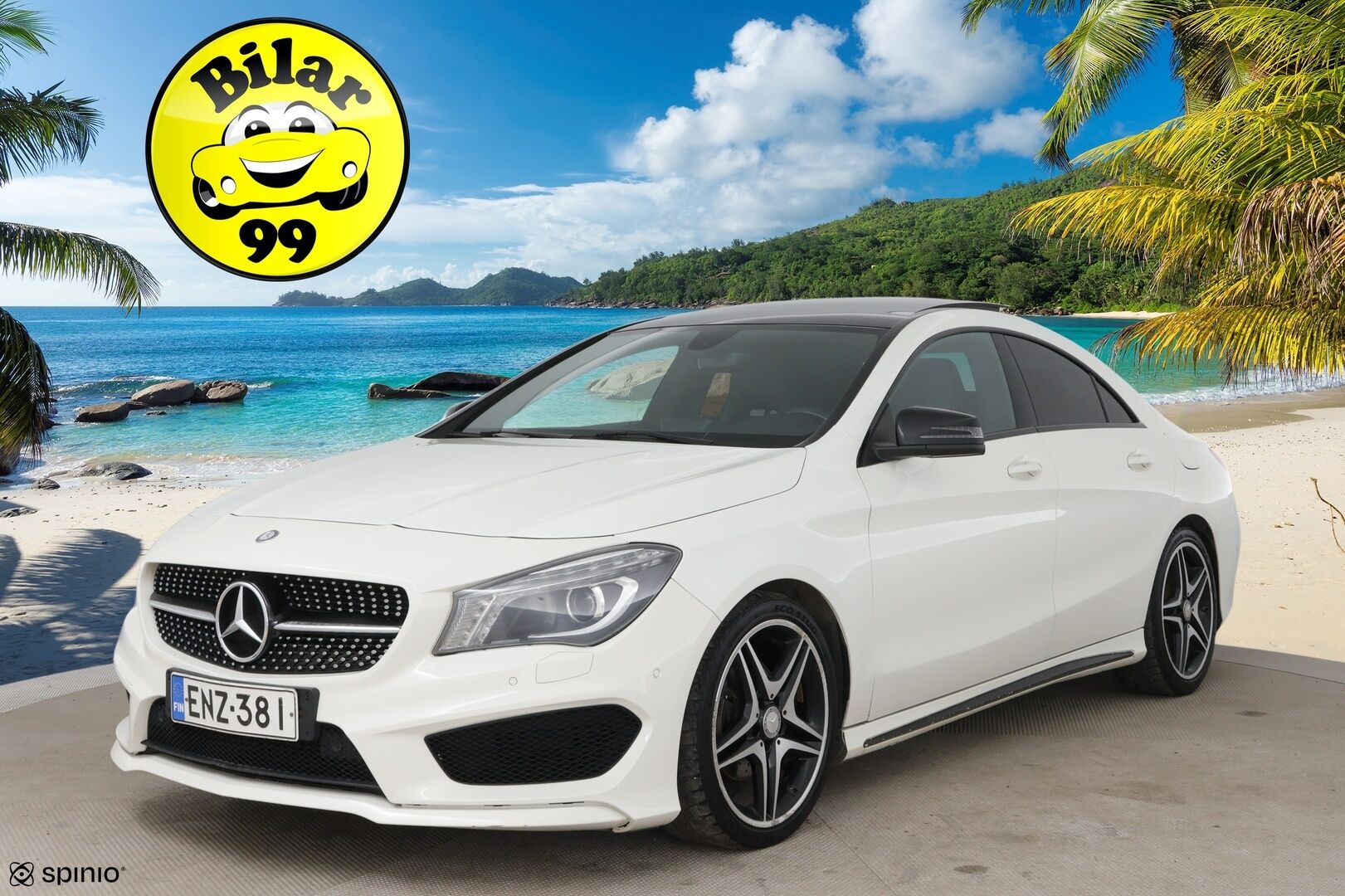 Mercedes-Benz CLA 2014 200 BE A Premium Business AMG * Suomi-auto / Panorama / Vakkari / Bi-Xenon / Lohko+sisäp. / Nahka-alcantara * - 2x renkaat&vanteet / Night-paketti / AMG ulko- ja sisäpaketit / Siisti