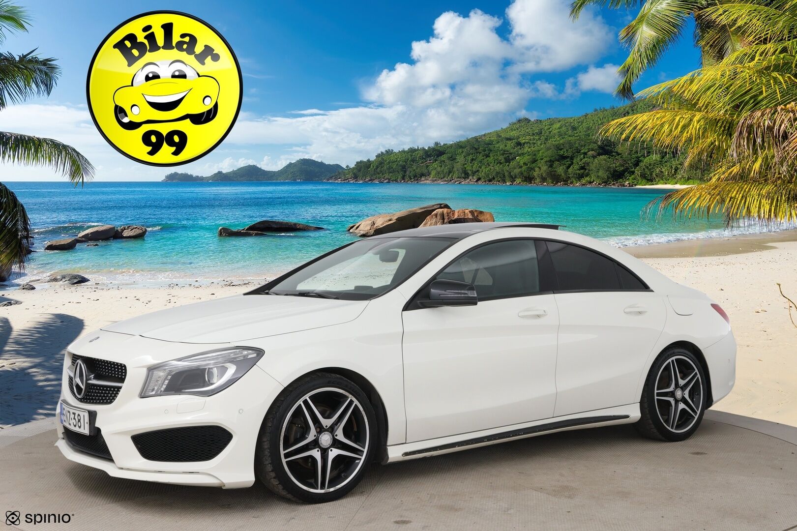 Mercedes-Benz CLA 2014 200 BE A Premium Business AMG * Suomi-auto / Panorama / Vakkari / Bi-Xenon / Lohko+sisäp. / Nahka-alcantara * - 2x renkaat&vanteet / Night-paketti / AMG ulko- ja sisäpaketit / Siisti