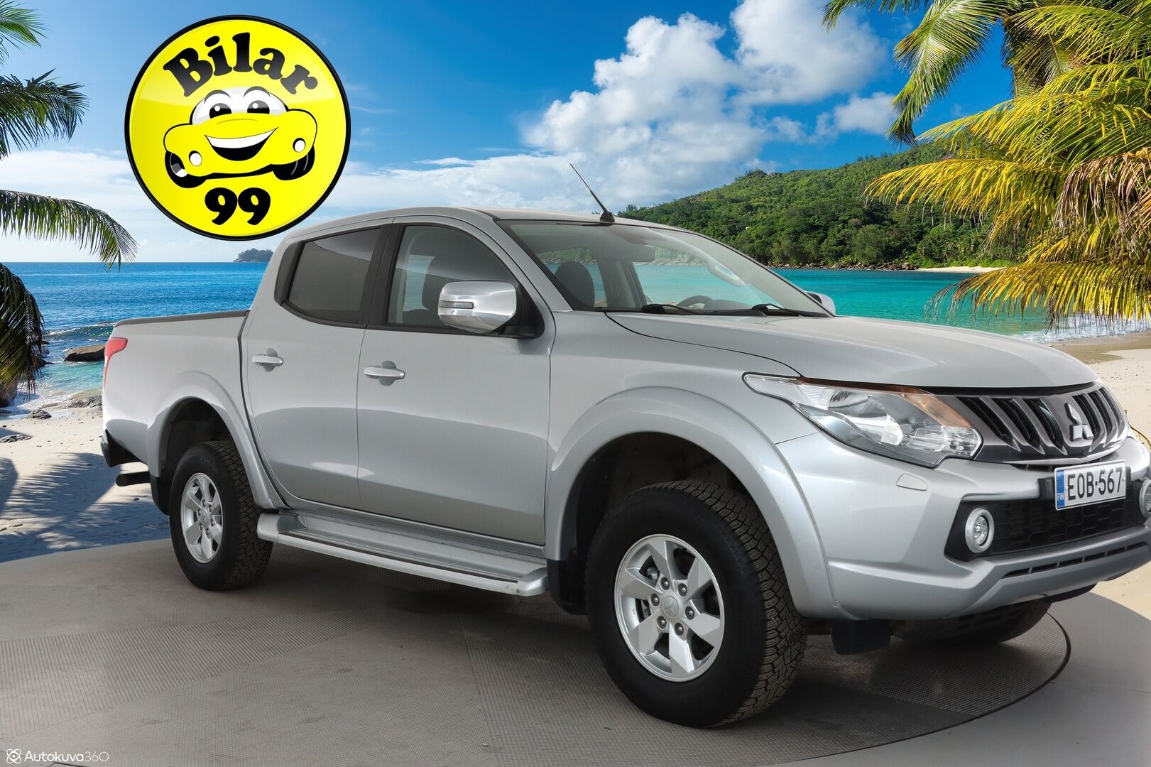Mitsubishi L200 2018 Double Cab 2,4 DI-D Magnum MT 2-paikkainen - 3,99 % KORKOTARJOUS TÄHÄN AUTOON - ALV / 1Om Suomiauto / Webasto / Vetokoukku / Peruutuskamera /  Vakkari / Bluetooth / 2x Renkaat!