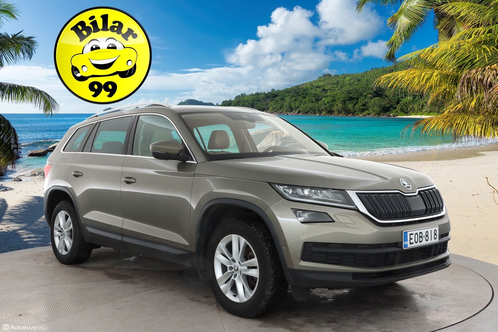 Skoda Kodiaq 2017 1,4 TSI 4x4 Style DSG Aut  / Jakohihna 04/25  / Webasto / Muistipenkki / Canton / Koukku / Adapt. vak / Key less / - Huikeat varusteet / Hyvä vetoauto /