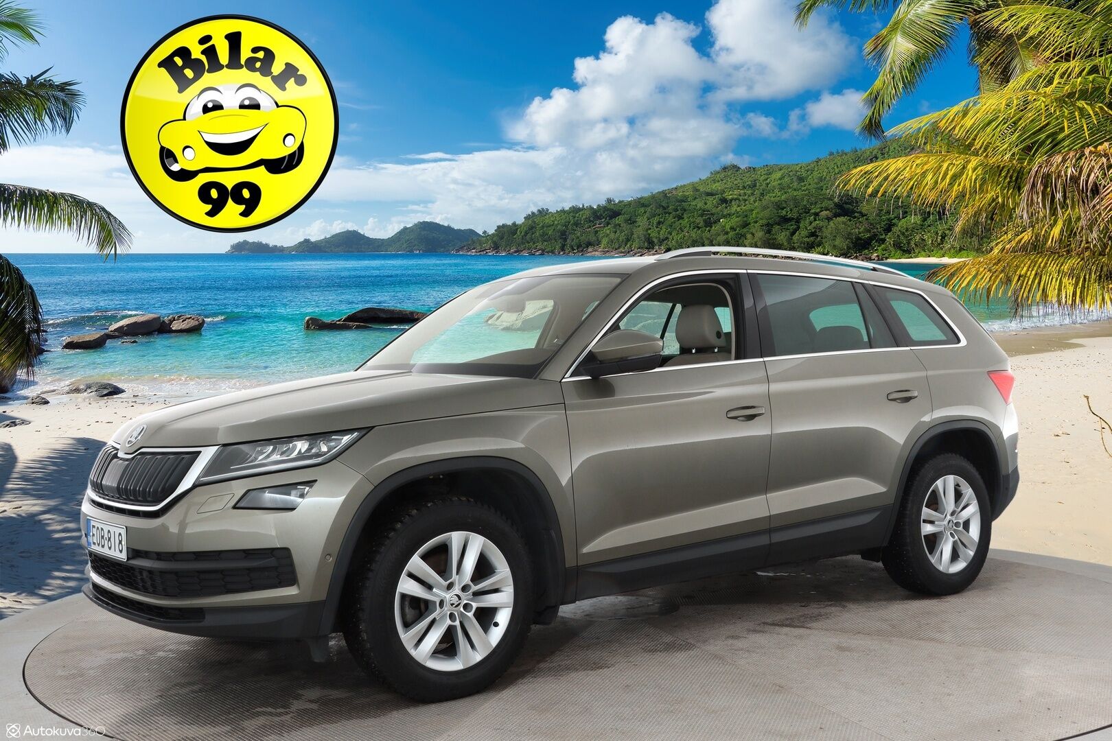 Skoda Kodiaq 2017 1,4 TSI 4x4 Style DSG Aut  / Jakohihna 04/25  / Webasto / Muistipenkki / Canton / Koukku / Adapt. vak / Key less / - Huikeat varusteet / Hyvä vetoauto /