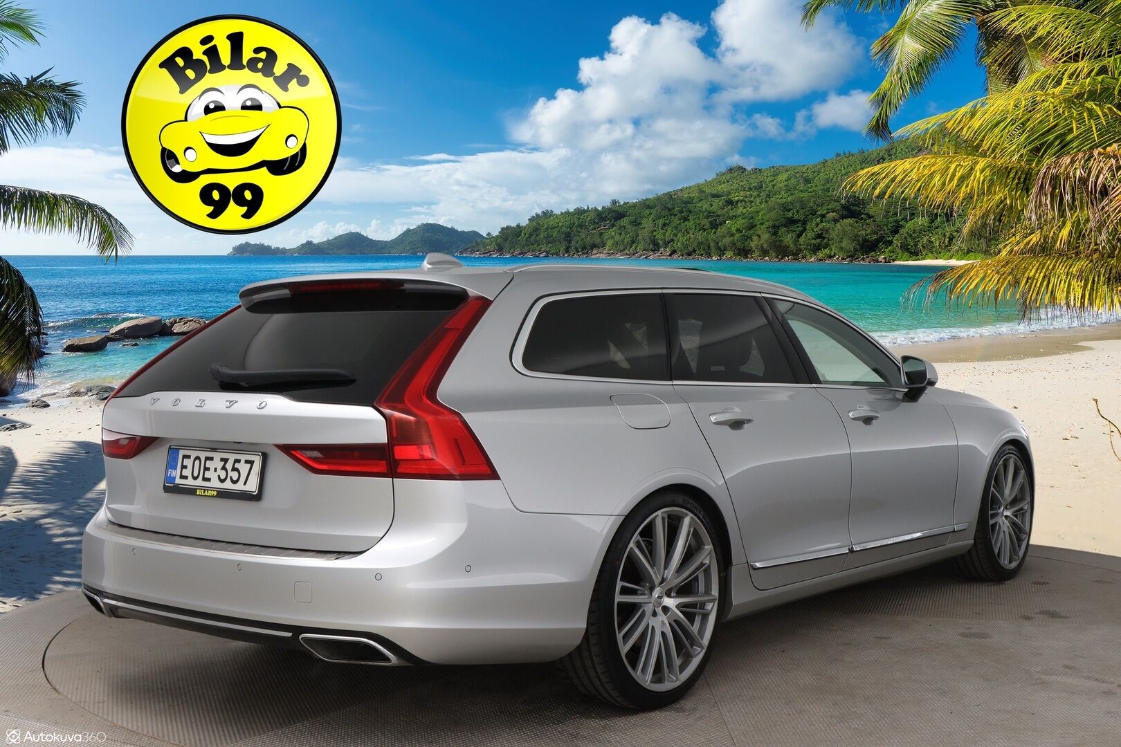 Volvo V90 2016 T6 AWD Inscription aut / B&W / Adapt. vak / Nahkat muistilla / VOC / P-kamera / Koukku - 3,99 % KORKOTARJOUS TÄHÄN AUTOON - 31.5. ASTI! - Harvinainen rehtibensa huippuvarusteilla! / Suomi-auto / 