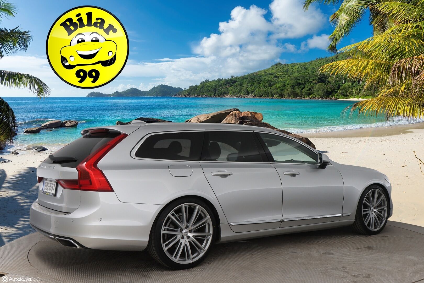 Volvo V90 2016 T6 AWD Inscription aut / B&W / Adapt. vak / Nahkat muistilla / VOC / P-kamera / Koukku - 3,99 % KORKOTARJOUS TÄHÄN AUTOON - 31.5. ASTI! - Harvinainen rehtibensa huippuvarusteilla! / Suomi-auto / 