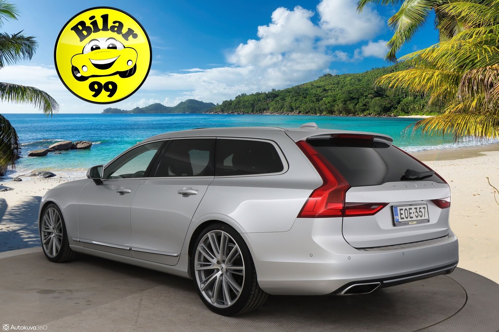 Volvo V90 2016 T6 AWD Inscription aut / B&W / Adapt. vak / Nahkat muistilla / VOC / P-kamera / Koukku - 3,99 % KORKOTARJOUS TÄHÄN AUTOON - 31.5. ASTI! - Harvinainen rehtibensa huippuvarusteilla! / Suomi-auto / 