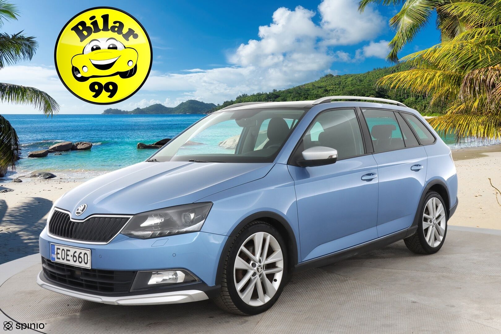 Skoda Fabia 2017 Combi 1,2 TSI 110 ScoutLine DSG Autom / Erikoisväri / Lasikattoluukku / Kahdet renkaat alumiinivanteilla - Hyvä maavara / Huippu käyttöauto / Hyvä huoltohistoria! / Juuri katsastettu!