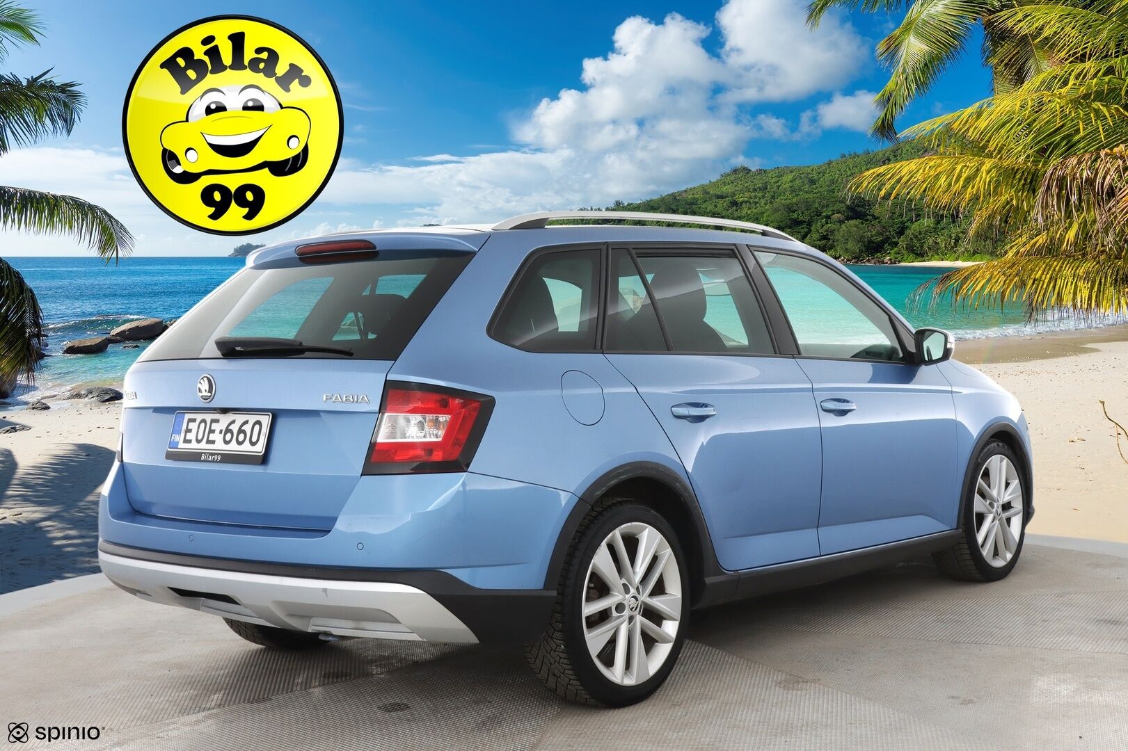 Skoda Fabia 2017 Combi 1,2 TSI 110 ScoutLine DSG Autom * Vakkari / P.kamera / / Erikoisväri / Lasikattoluukku / 2xAlut * - Hyvä maavara / Huippu käyttöauto / Hyvä huoltohistoria! / Juuri katsastettu! - HULLUT AVAJAISHULINAT KORKOTARJOUS 3,29 %