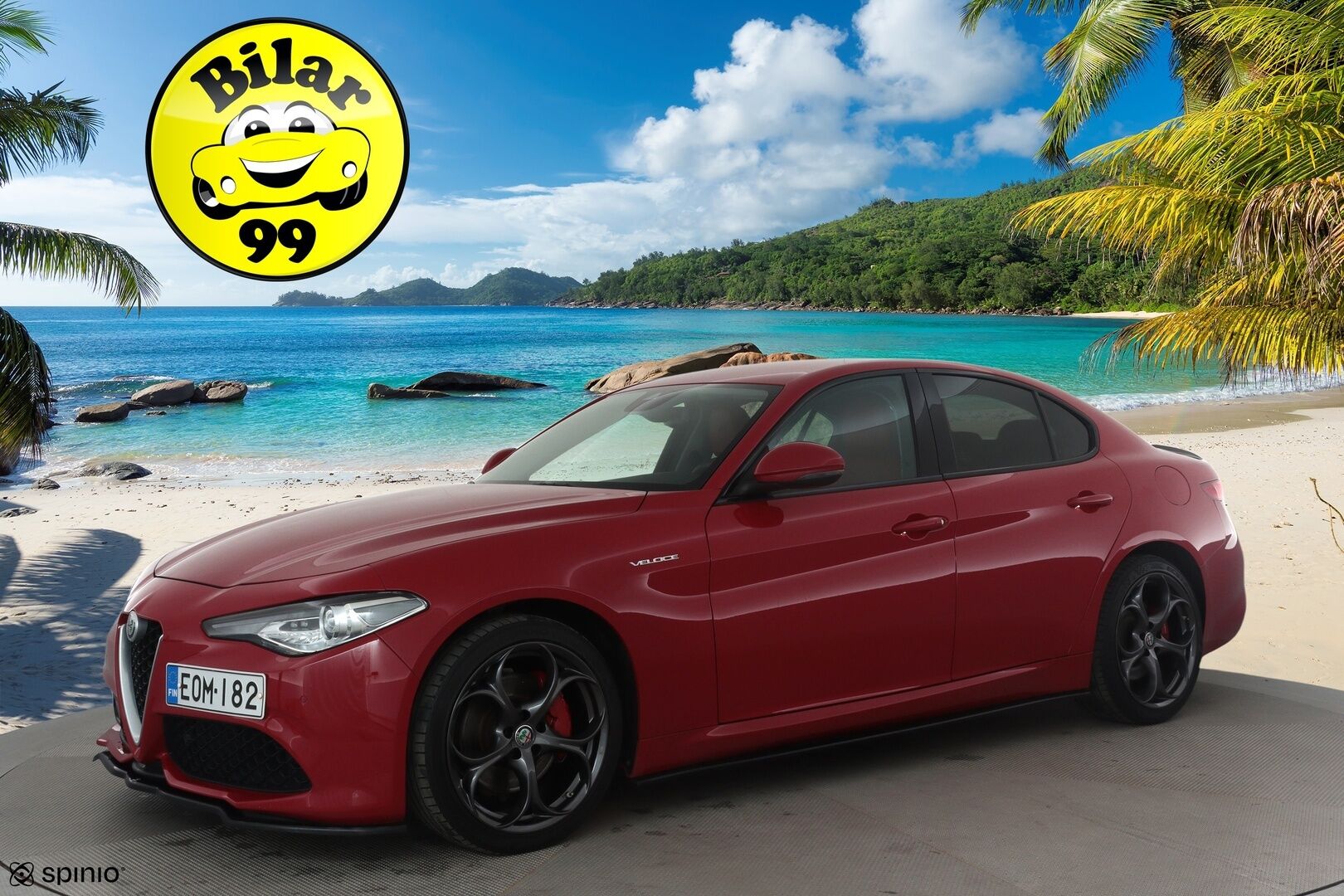 Alfa Romeo Giulia 2017 2,0 Bensiini 280hp AT8 AWD Veloce *Vakkari / P.tutkat / Sporttipenkit / Muistipenkki / Bi-Xenon / KeylessGo* - Suomi-auto / Kahdet renkaat aluvanteilla 