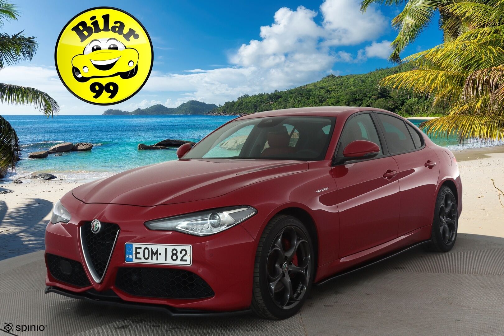 Alfa Romeo Giulia 2017 2,0 Bensiini 280hp AT8 AWD Veloce *Vakkari / P.tutkat / Sporttipenkit / Muistipenkki / Bi-Xenon / KeylessGo* - Suomi-auto / Kahdet renkaat aluvanteilla 