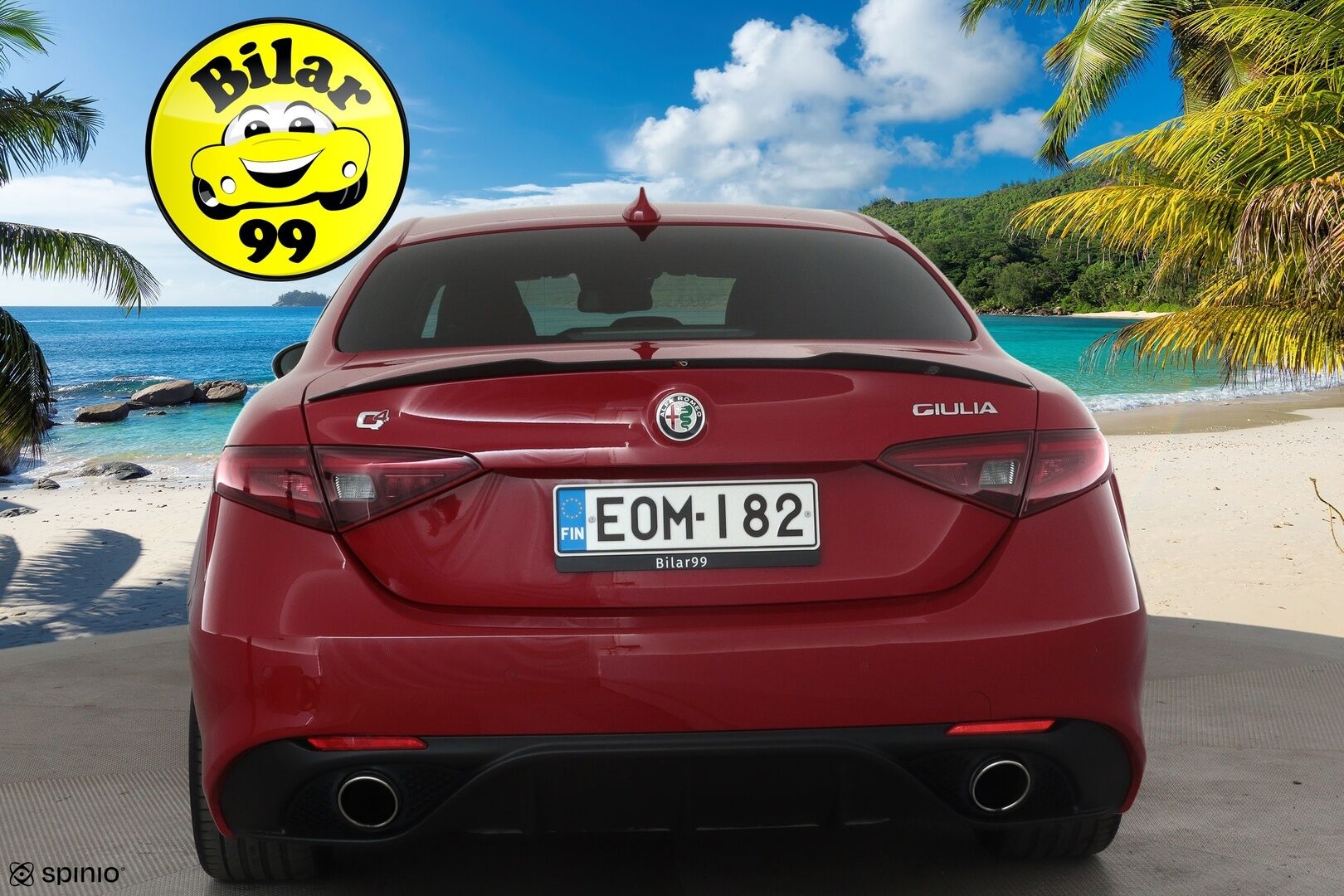 Alfa Romeo Giulia 2017 2,0 Bensiini 280hp AT8 AWD Veloce *Vakkari / P.tutkat / Sporttipenkit / Muistipenkki / Bi-Xenon / KeylessGo* - Suomi-auto / Kahdet renkaat aluvanteilla 