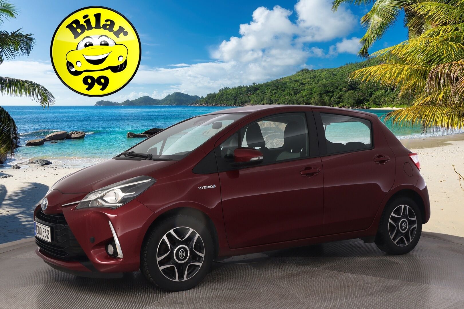 Toyota Yaris 2017 1,5 Hybrid Launch Edition *2.Om. Suomi-Auto / Lohko + sis.pistoke / Navi / Vakkari / Merkkiliikkeen huoltokirja* - *Juuri saapunut! / P-kamera / Kessy / 2X renkaat*