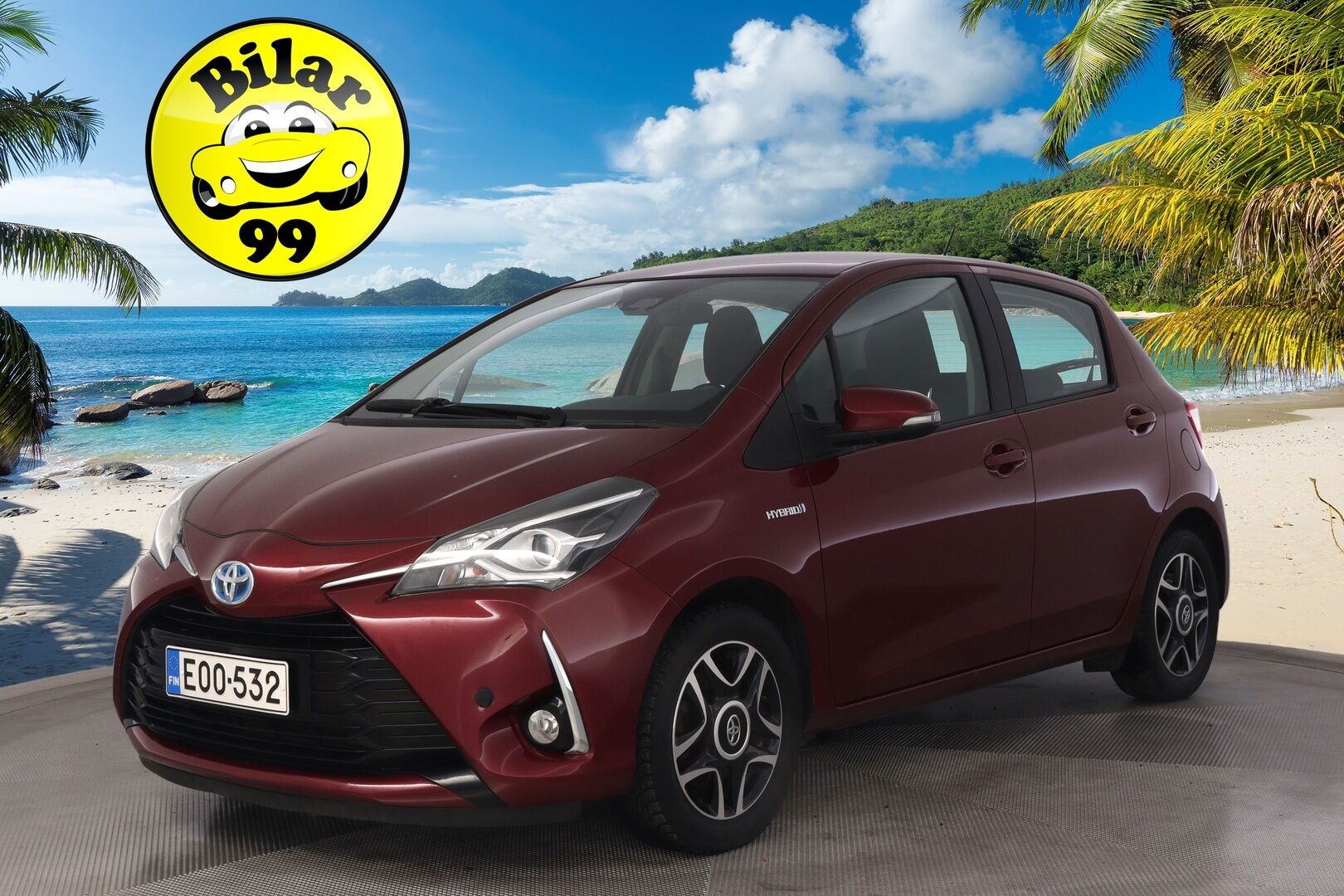Toyota Yaris 2017 1,5 Hybrid Launch Edition *2.Om. Suomi-Auto / Lohko + sis.pistoke / Navi / Vakkari / Merkkiliikkeen huoltokirja* - *Juuri saapunut! / P-kamera / Kessy / 2X renkaat*