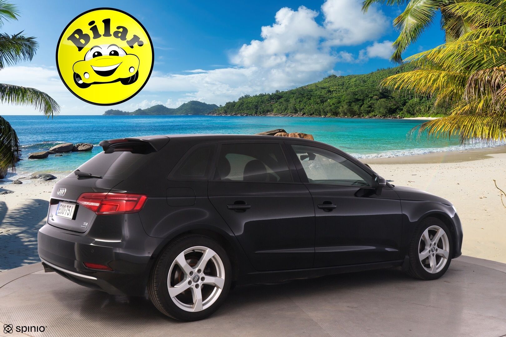 Audi A3 2017 Sportback Land of quattro Edition 2,0 TDI 135 kW quattro S tronic *Bang&Olufsen / Webasto / Koukku / Sporttipenkit / Vakkari / LED* - Erittäin hyvin huollettu kaksilla renkailla ja Audin vanteilla varusteltu Suomiauto!