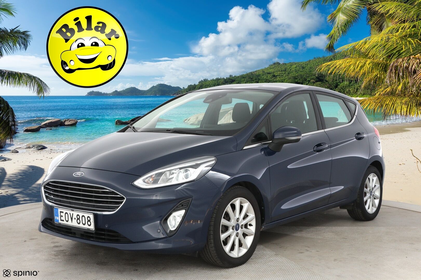 Ford Fiesta 2018 1,0 EcoBoost 100hv A6 Titanium 5-ovinen - Adapt.Vakkari | Peruutuskamera | Lohko+sisä | Applecarplay | Lämm. Tuulilasi | 2x Aluvanteet 