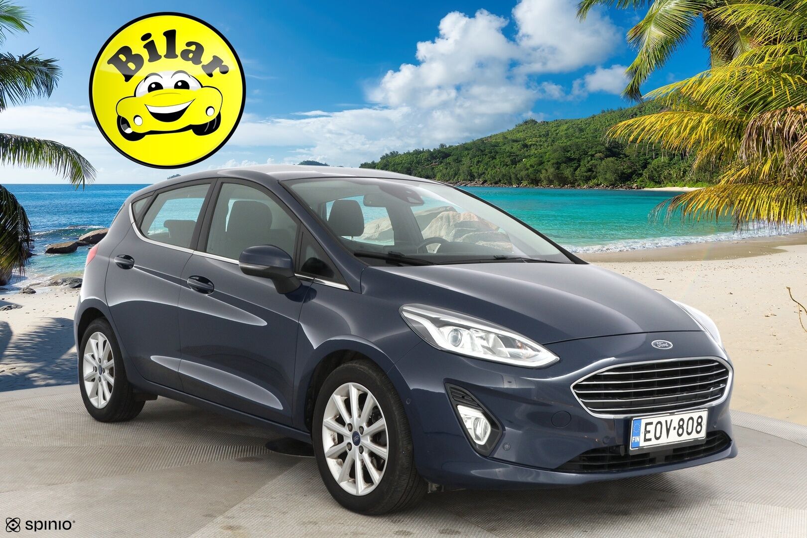 Ford Fiesta 2018 1,0 EcoBoost 100hv A6 Titanium 5-ovinen - Adapt.Vakkari | Peruutuskamera | Lohko+sisä | Applecarplay | Lämm. Tuulilasi | 2x Aluvanteet 