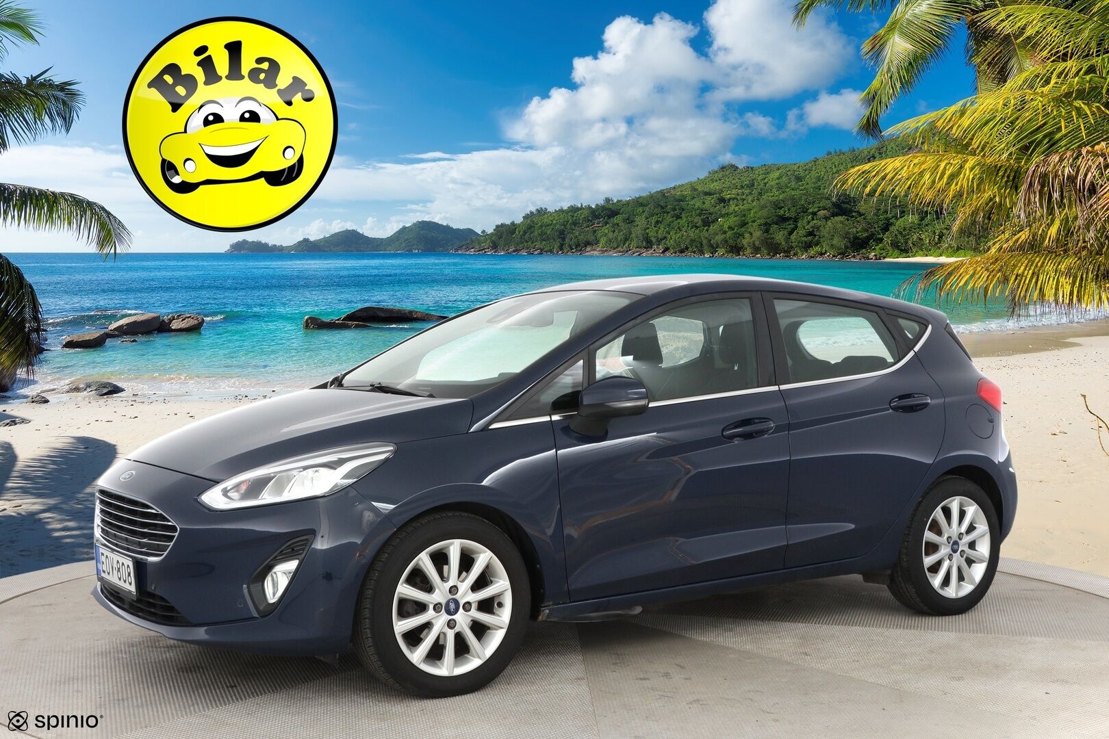 Ford Fiesta 2018 1,0 EcoBoost 100hv A6 Titanium 5-ovinen - Adapt.Vakkari | Peruutuskamera | Lohko+sisä | Applecarplay | Lämm. Tuulilasi | 2x Aluvanteet 
