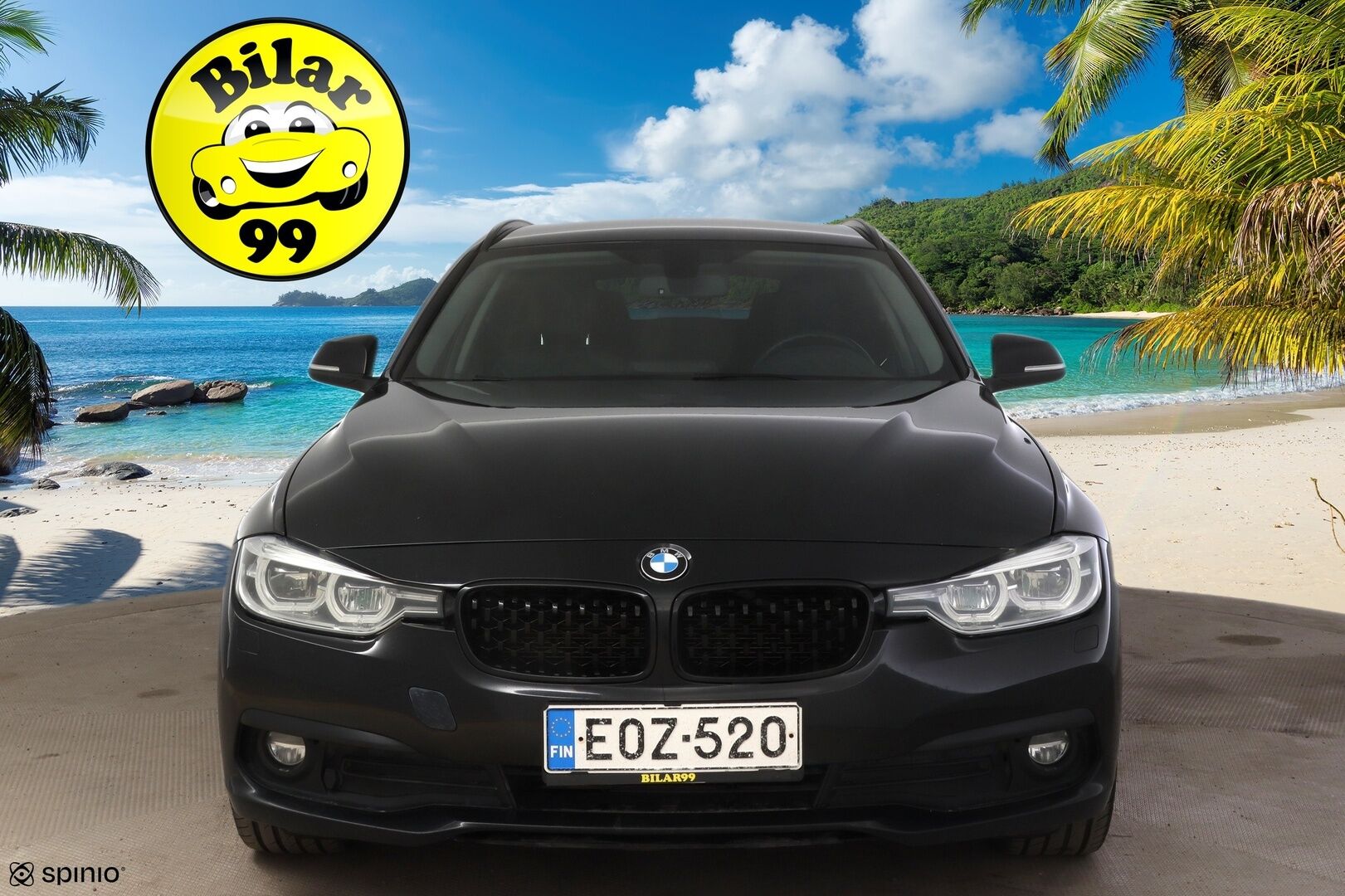 BMW 318 2018 F31 Touring 318d A Business Exclusive * Sporttipenkit / Vetokoukku / P.Tutka / Sähkökontti / Ratinlämmitin / Vakkari / LED * - Musta nahkasisusta! / Suomi-auto / Lohkolämm. + sisätilanlämm. / Kahdet renkaat BMW alumiinivanteilla - HULLUT AVAJAISHULINAT KORKOTARJOUS 3,29 %