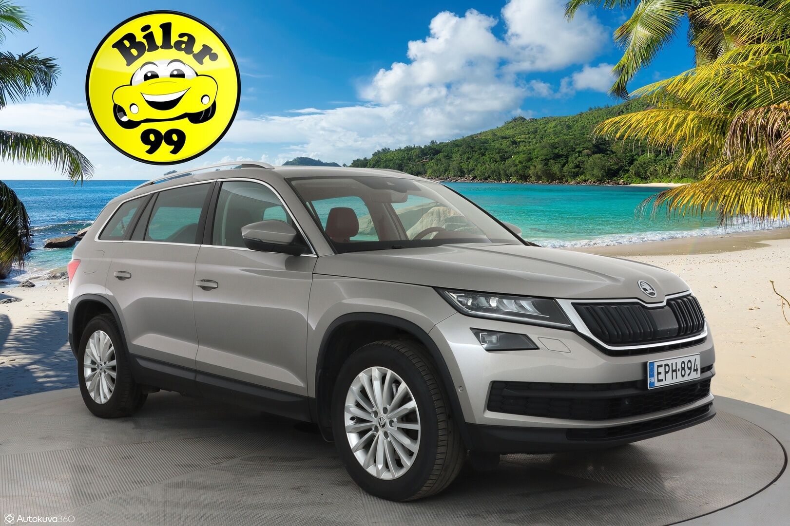 Skoda Kodiaq 2018 2.0 TDI 190 4x4 Exclusive DSG 7-P - Webasto / Imastoidut muistipenkit / Koukku / ACC / Panorama / Canton / 360 kamera / Keyless 