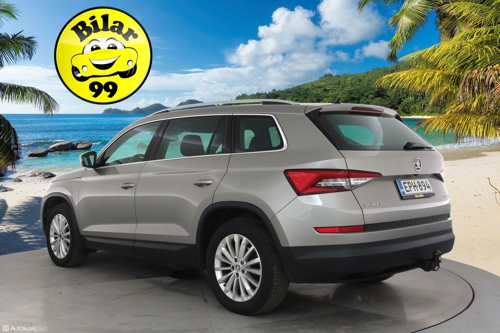 Skoda Kodiaq 2018 2.0 TDI 190 4x4 Exclusive DSG 7-P - Webasto / Imastoidut muistipenkit / Koukku / ACC / Panorama / Canton / 360 kamera / Keyless 