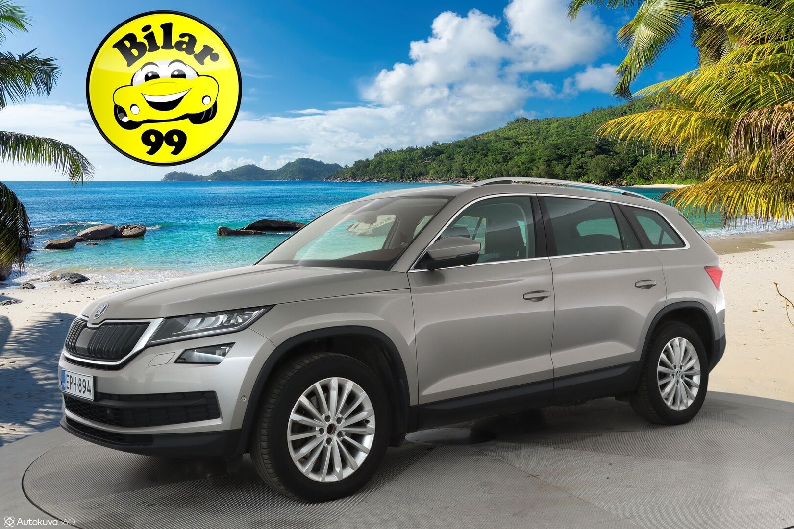 Skoda Kodiaq 2018 2.0 TDI 190 4x4 Exclusive DSG 7-P - Webasto / Imastoidut muistipenkit / Koukku / ACC / Panorama / Canton / 360 kamera / Keyless 